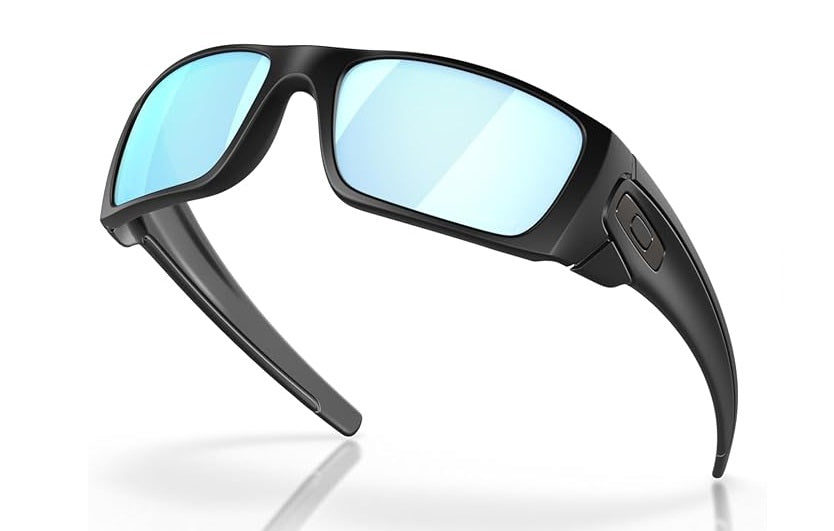 OAKLEY FUEL CELL SUNGLASSES / MATTE BLACK FRAME / PRIZM DEEP WATER POLARIZED LENS / SKU 009096-D8