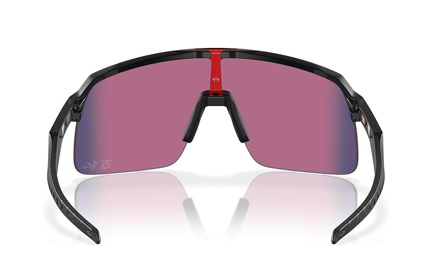 OAKLEY SUTRO LITE SUNGLASSES / MATTE BLACK / RED / PRIZM ROAD / LENS SKU 009463-62