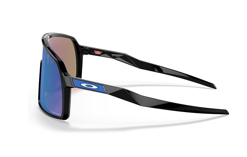 OAKLEY SUTRO SUNGLASSES / POLISHED BLACK / PRIZM SAPPHIRE / SKU 009406-90